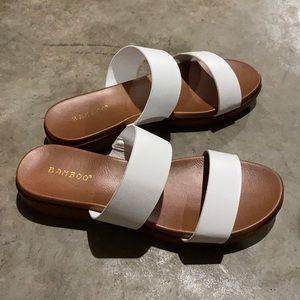White Bamboo Sandals